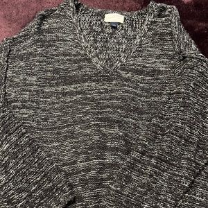 black and white sweater